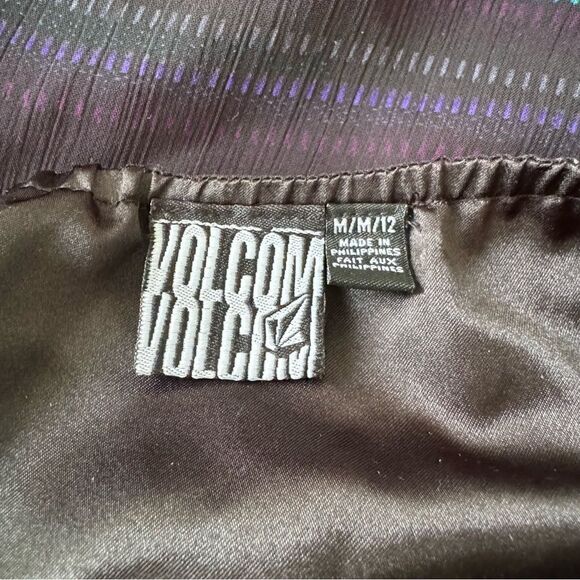 Volcom Vicious Girl Dress | "Zip it" Striped Halter Dress - Size Medium - Picture 5 of 6